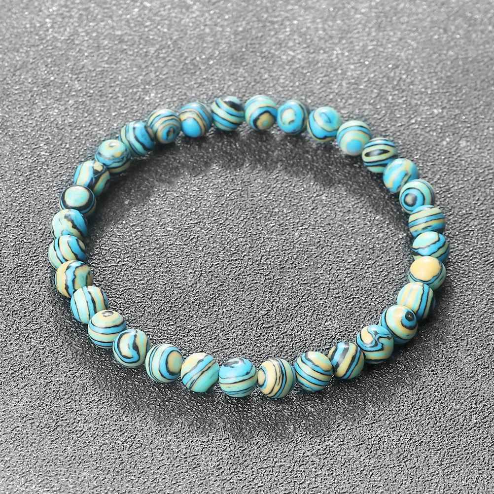 Courtney - Blå Malachit Natursten Armband